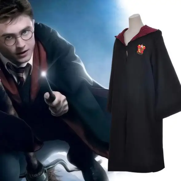Gry 115 Action hp Quidditchs Colth Hogwart Robe плащ Гриффиндор слизеринс hp Harri Magic платье косплей костюм Одежда для сцены - Цвет: Gry 115