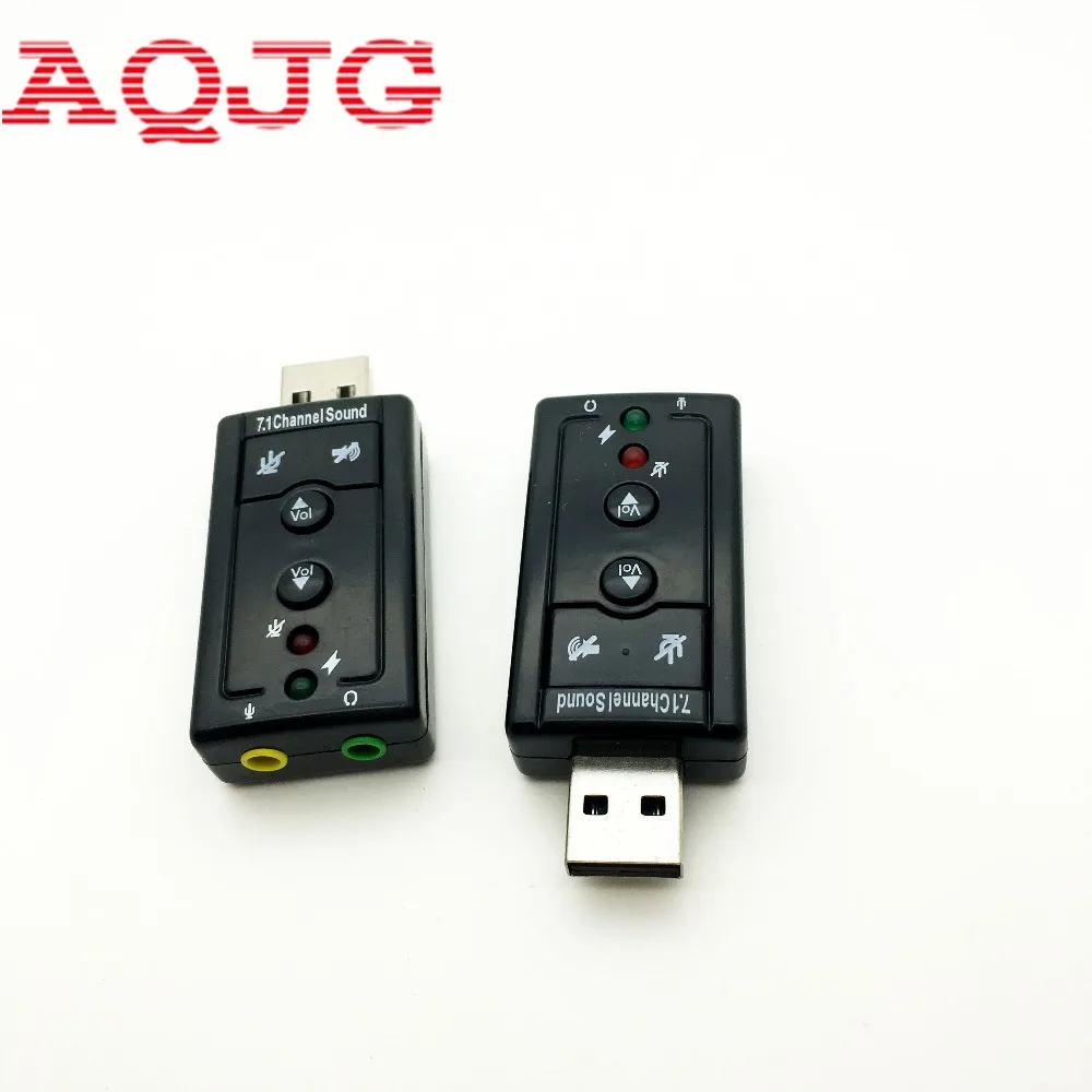 Внешний USB аудио адаптер звуковой карты Виртуальный 7 1 ch 2 0 Mic Динамик Аудио