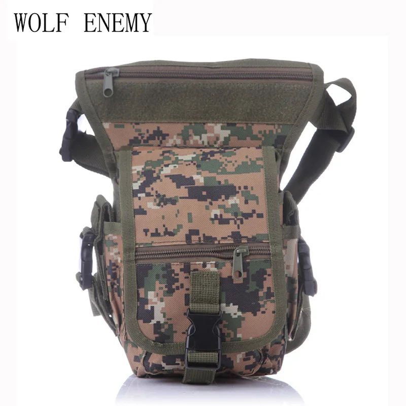 Digital Woodland Горячая Военная ножная поясная сумка оружие тактика Спорт на открытом воздухе специальный водонепроницаемый падения Утилита Бедро мешок охотничьи сумки - Цвет: Digital Woodland