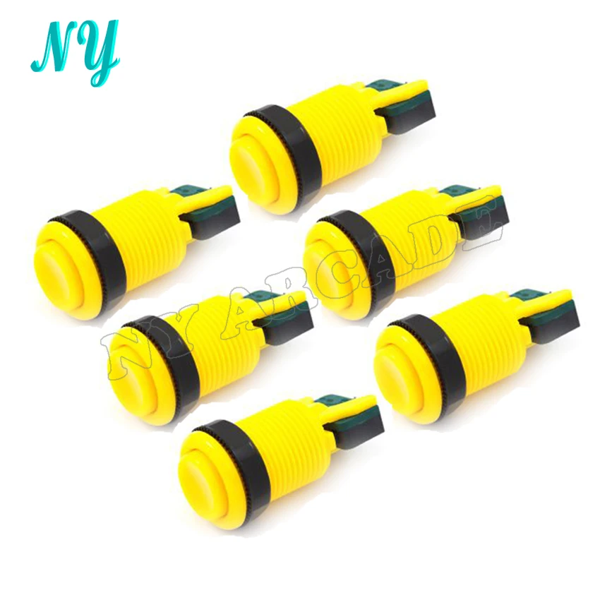 6 шт. бесплатная доставка цветов 32 мм Американский кнопка для Аркадной Панель