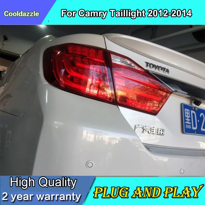 Чехол для стайлинга автомобиля TOYOTA Aurion Camry светодиодный задний фонарь BMW Style 2012 2014
