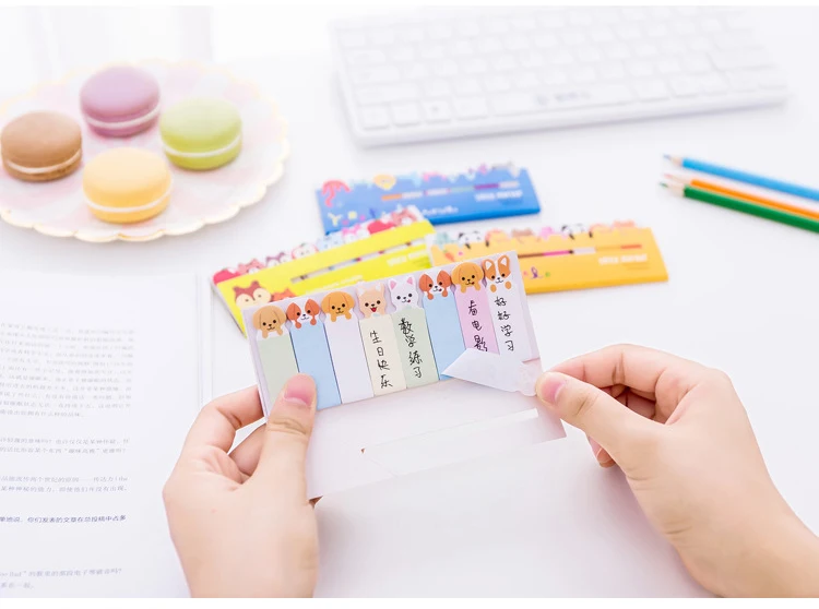 CXZY cat kitti rilakkuma sticky note kawaii index Блокнот записная книжка наклейка для планировщика пост милый лист канцелярские товары Корея 3B822