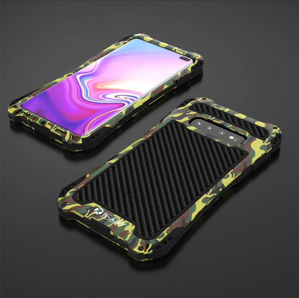 Металлический чехол из углеродного волокна для samsung Galaxy S10 S8 S9 Plus Note 9 8, ударопрочный жесткий защитный чехол для samsung Note 8, чехол для Note9 Note8
