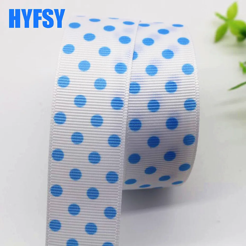 Hyfsy 10057 25 мм белая лента в горошек 10 ярдов подарочная упаковка сделай сам вручную