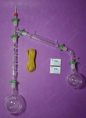 Аппарат для вакуумной дистилляции 500 мл с дистилляционной головкой Vigreux