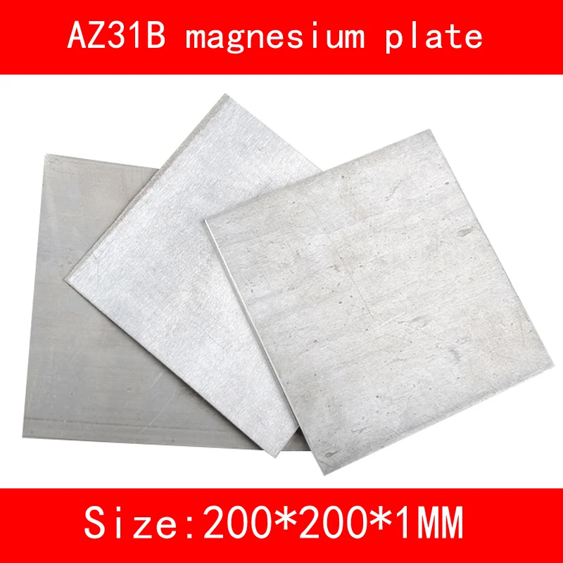 

size:length*width*thickness 200*200*1mm AZ31B Magnesium alloy plate Mg metal sheet