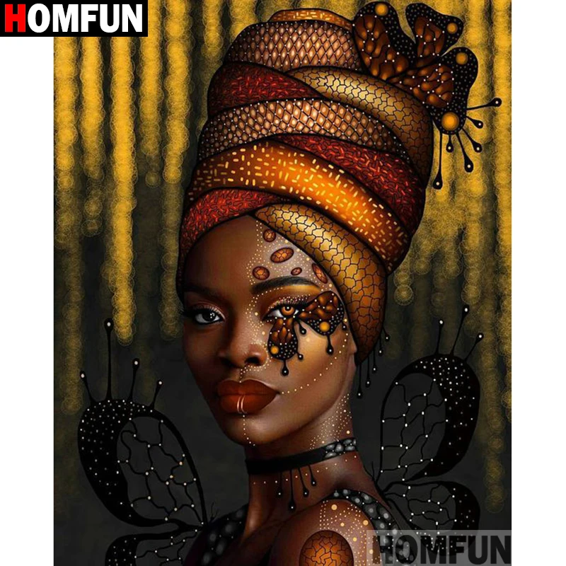 

HOMFUN Full Square/Round Drill 5D DIY Diamond Painting "beauty" 3D Embroidery Cross Stitch 5D Home Decor Gift A15629