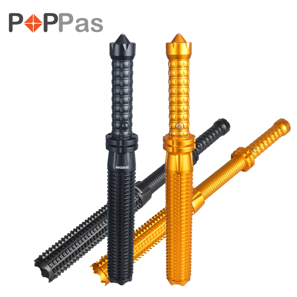 Poppas Тактический 3 режима bat зум светодиодный CREE XPE Q5 чипы фонарик самооборона