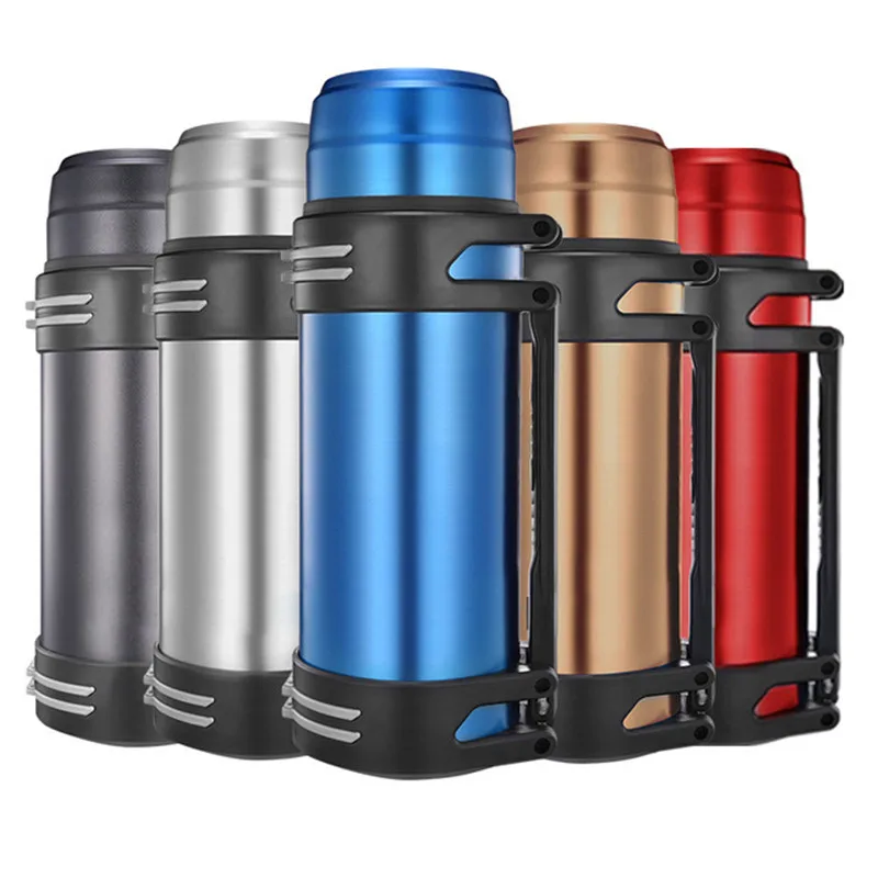 

304 Stainless Steel Fashion Thermos 2000ml Termos Coffee Vacuum Flasks Thermoses Outdoor Travel Thermos Bottle 2019