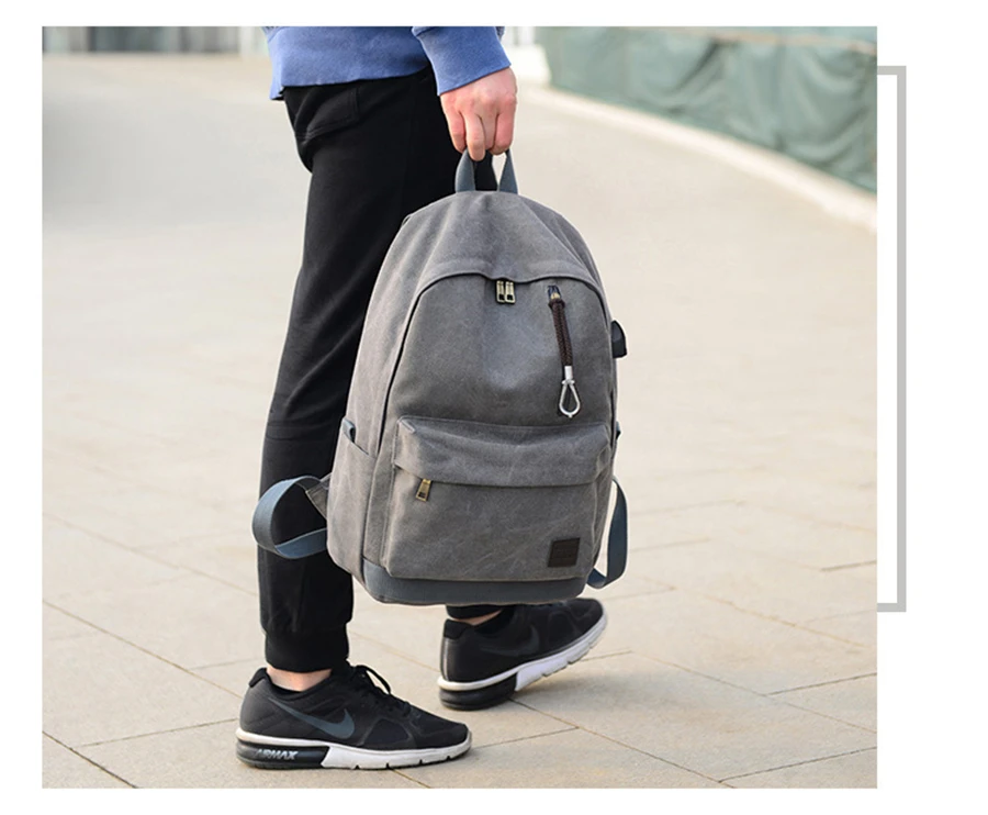 Brand External USB Charge Backpack Male Mochila Escolar Laptop Men Women School Bags for Teens |