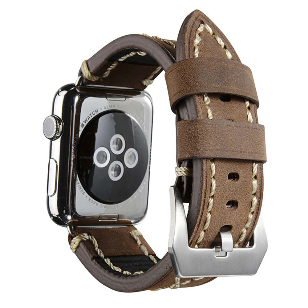 Avitalk Натуральная кожа ремешок для часов Ремешок аpple наручных iwatch из коровьей кожи