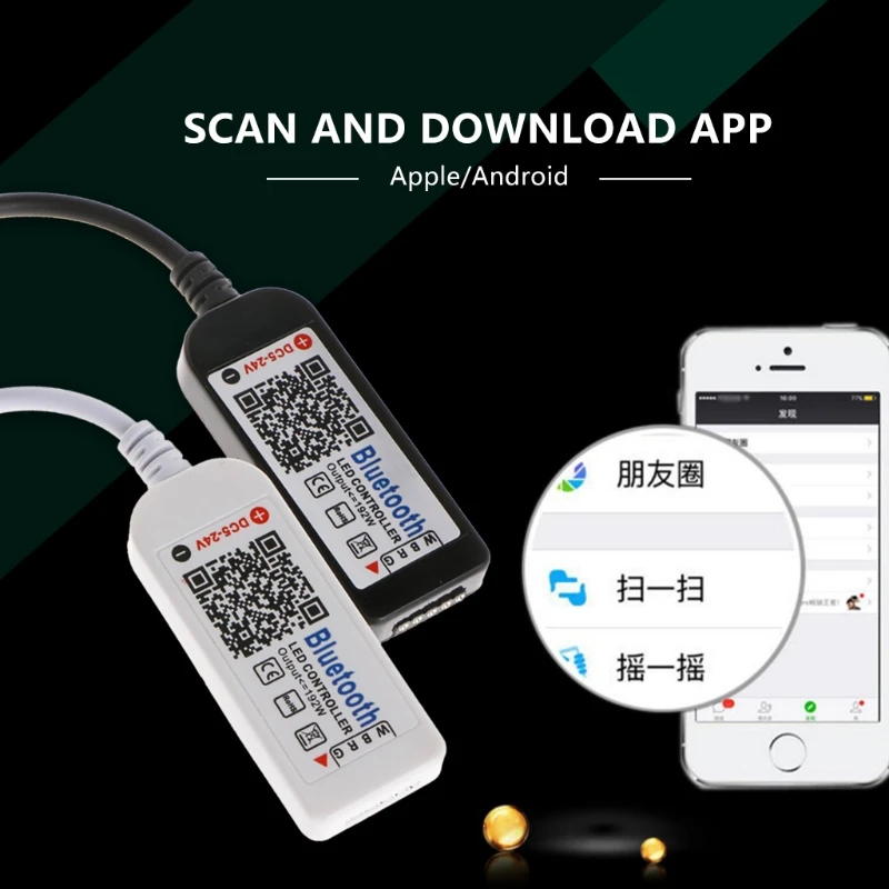 DC12V Светодиодный Мини wifi RGBW контроллер Bluetooth IOS/Android мобильный телефон беспроводной#0604
