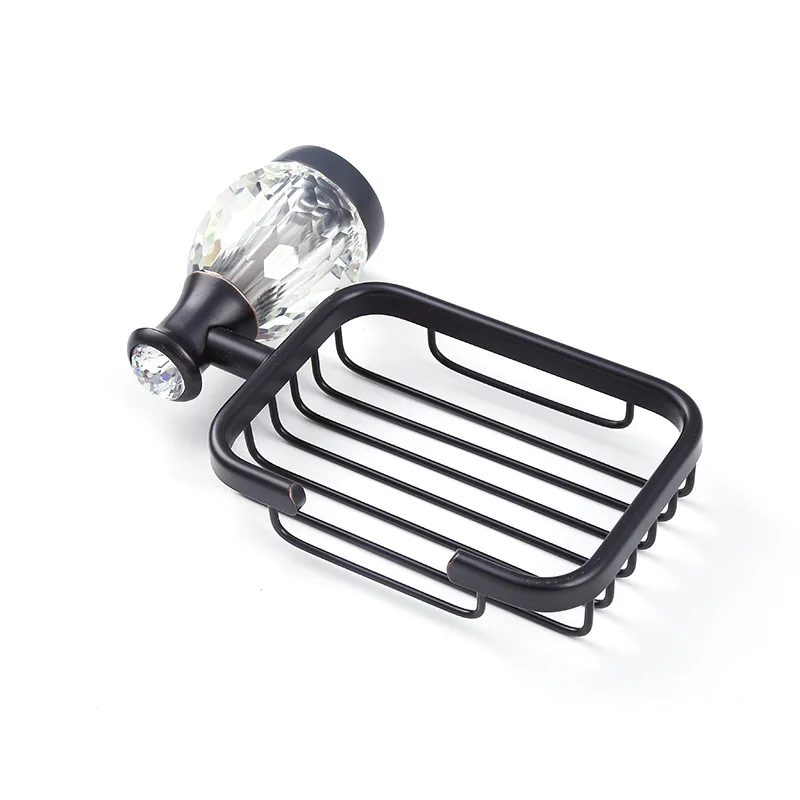 Аксессуары для ванной комнаты 6 шт. латунная Полка полотенец черный комплект