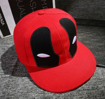 NO.2 Аниме дэдпул вышивка хип-хоп Snapback шляпа хлопок Повседневная плоская бейсболка для мужчин и женщин Gorras Повседневная кость подарок на день рождения - Color: NO.2