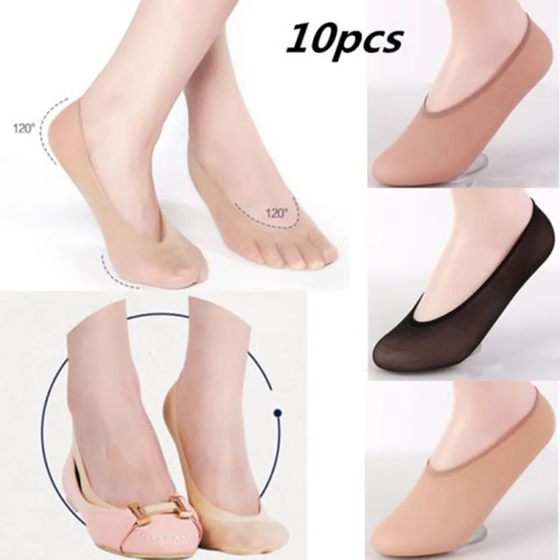 10 пар носки лоферы с невидимыми ножками для балерины тонкие летние дышащие