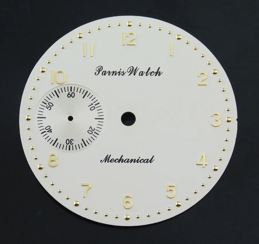 Мужские часы parnis P416 белые или синие с циферблатом 38 9 мм подходят для ETA 6497 Asia|watch