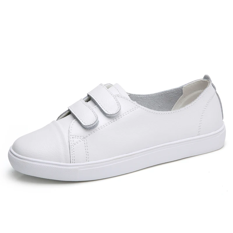 Кроссовки BeckyWalk женские из натуральной кожи повседневная обувь на плоской