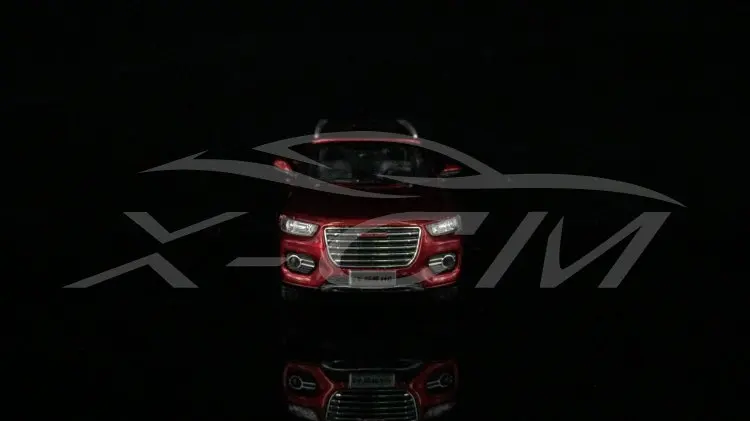 Литая под давлением модель автомобиля Great Wall все новые Haval H6 1:43 может отодвинуться(красный)+ маленький подарок