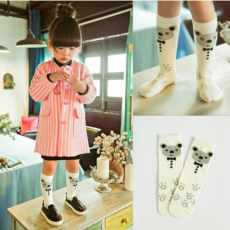 1 пара милые носки из хлопка с изображением лисы Микки Маусом мишкой и уточкой