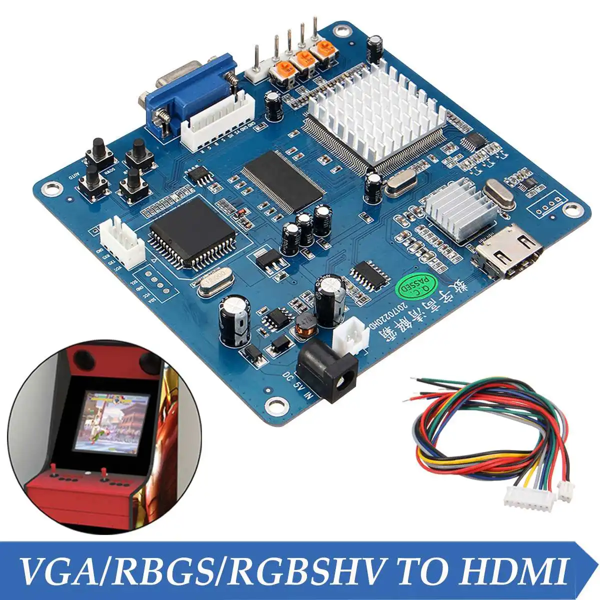 Аркадная игра видео выход Конвертер доска VGA/RGB/CGA/EGA/YUV К HDMI HD/Jamma аркадная игра машина видео выход Конвертер доска