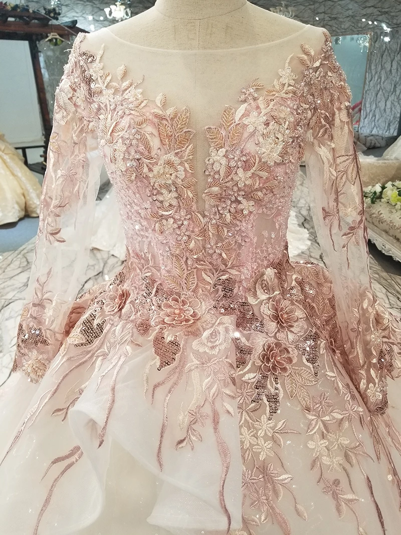 LS9444 цвет цветы красивое платье быстрой доставки из фарфора длинный рукав O-образным вырезом зашнуровать вверх-назад назад дешевое вечернее платье