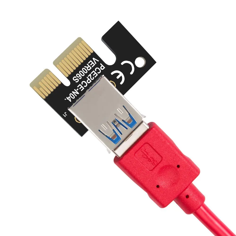 12 шт. высокое качество VER 009S PCI E 1X до 16X LER Райзер карта расширения Express адаптер USB 3 0