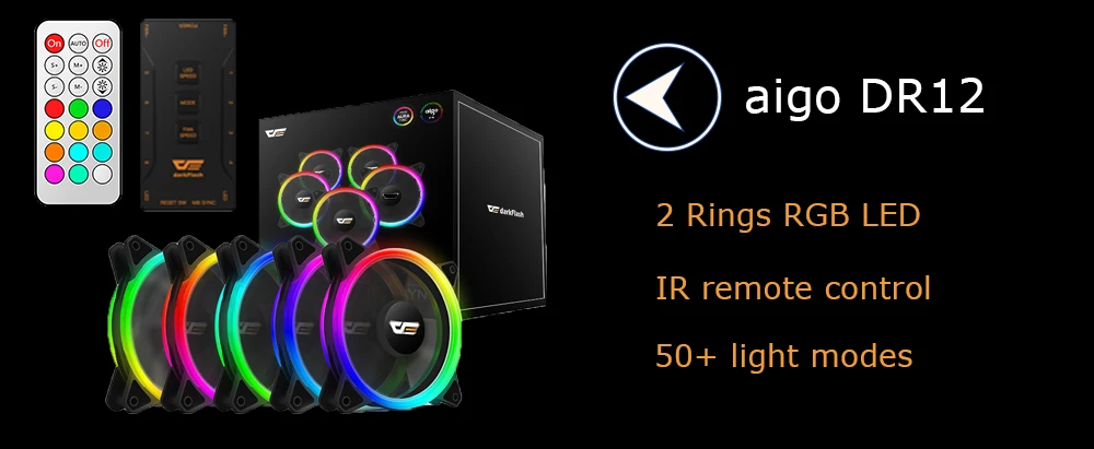 Aigo Shadow cpu RGB радиатор охлаждения кулер 100 мм 4Pin светодиодный RGB вентилятор Радиатор главный радиатор процессор кулер PC cpu вентилятор алюминий