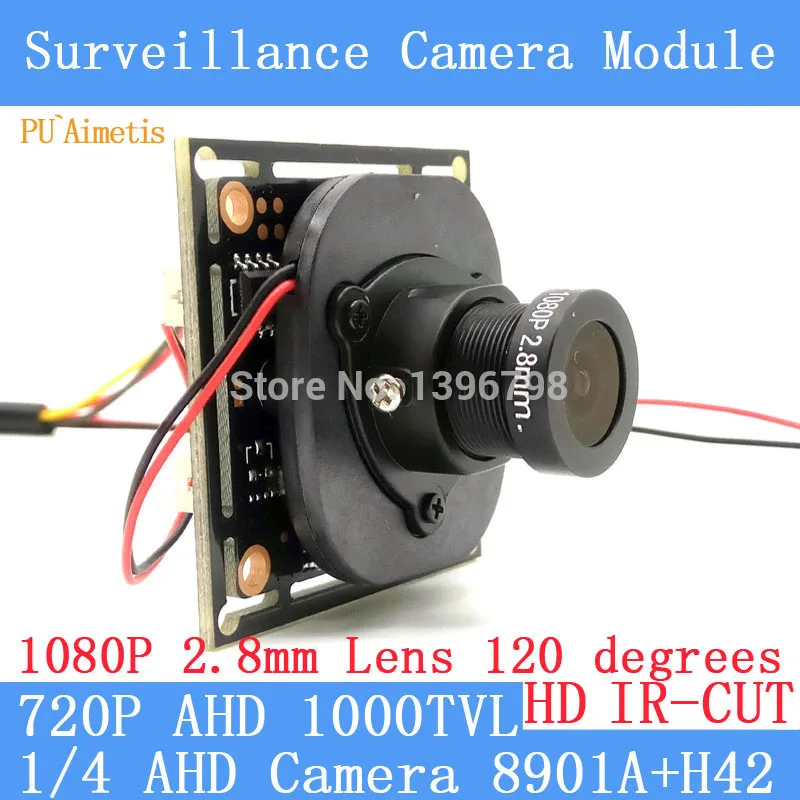 Модуль камеры PU'Aimetis HD 1000TVL AHD CCTV 1080P 2 8 мм объектив видеонаблюдения s IR CUT двойной