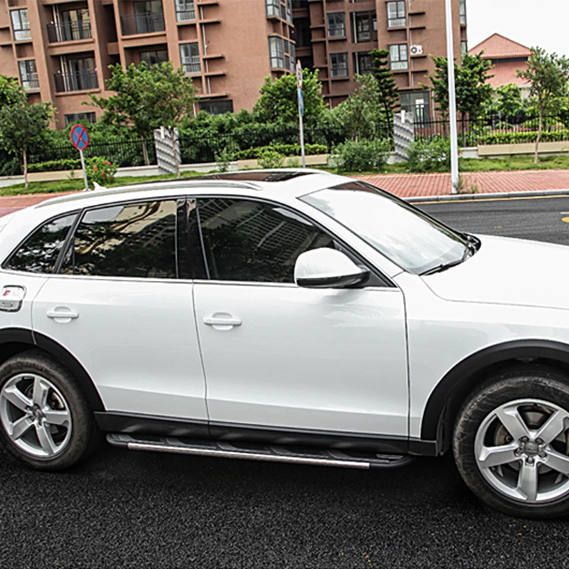 Алюминий Бег шаг в сторону доски Nerf бар для Audi Q5 2009 2010 2011 2012 2013