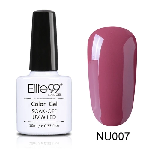 NU007 Elite99, 10 мл, замачиваемый Зеленый Гель-лак для ногтей, великолепные цвета, УФ-гель для маникюра, стойкий Гель-лак для ногтей - Цвет: NU007
