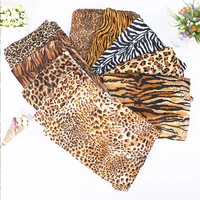 1 5 m1 m velvet tiger leopard print african fabric diy home decor sofa cloth performing costume pillow ankara wax print fabric
