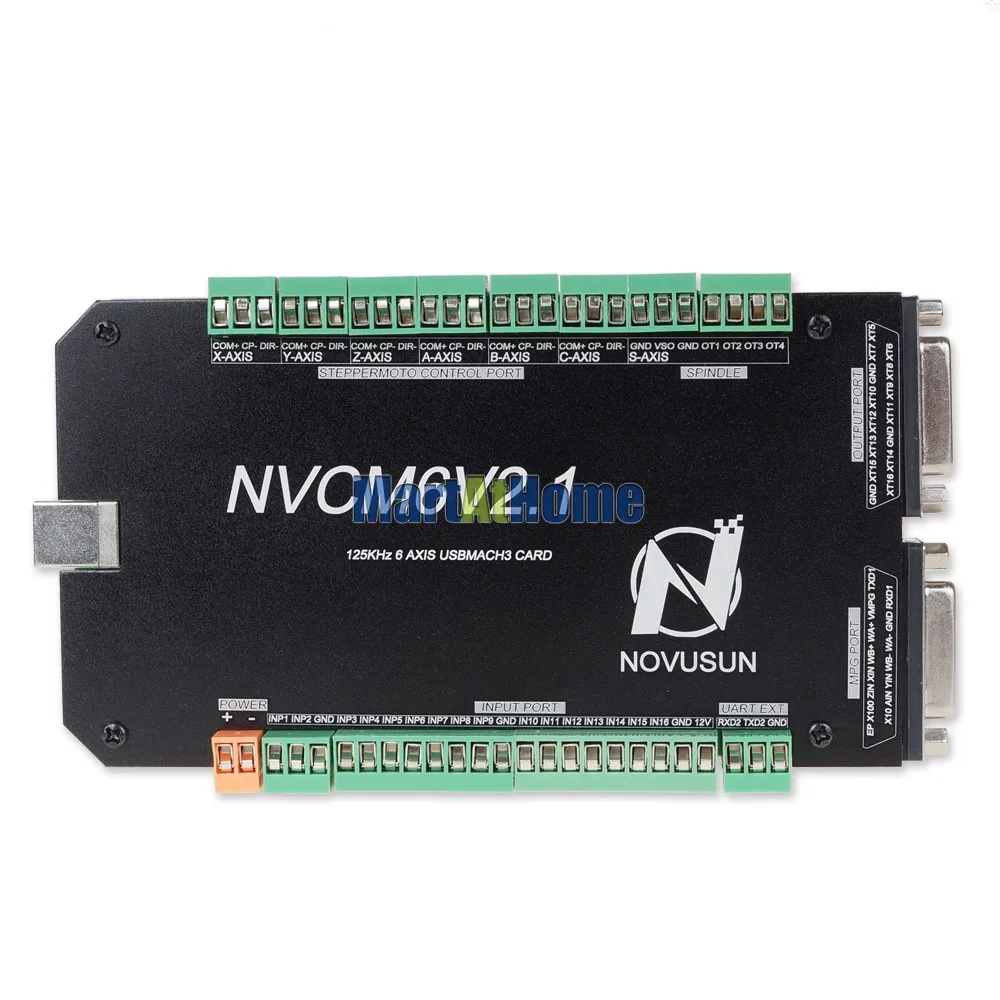 CNC 3/4/5/6 Axis USB Mach3 Breakout Board Motion Control Card 125 кГц вход 12 32 В DC 16 портов фотоэлектрический