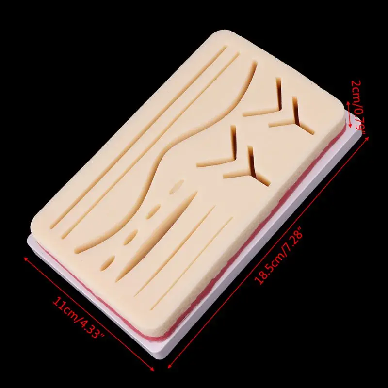 

Silicone Human Skin Model Suture Practice Pad Training Practice Tool