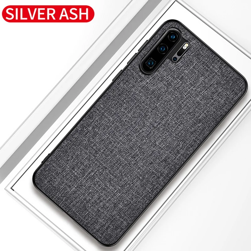 Gray Чехол для huawei P30 P20 Pro mate 20 Lite, чехол s, тонкая ткань, жесткая задняя крышка для huawei P Smart Plus Z Nova 4 4E 3i 3E - Цвет: Gray