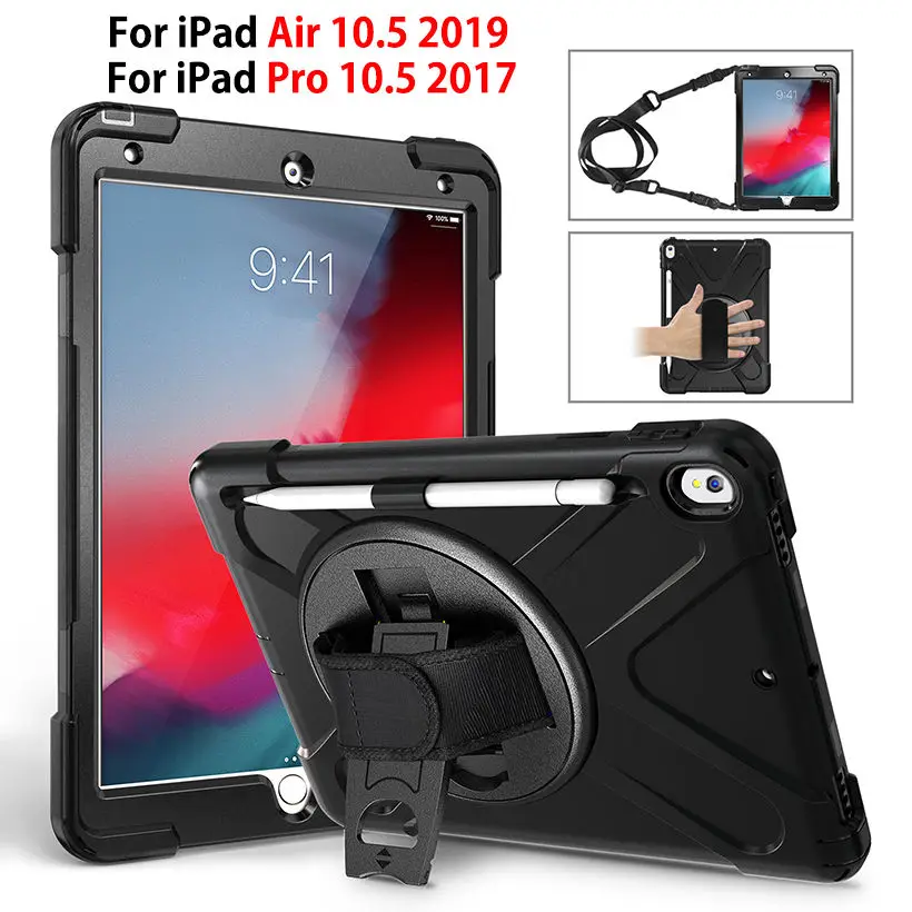 Противоударный чехол для iPad Air 10 5 2019 дюйма с держателем карандашей | Компьютеры и