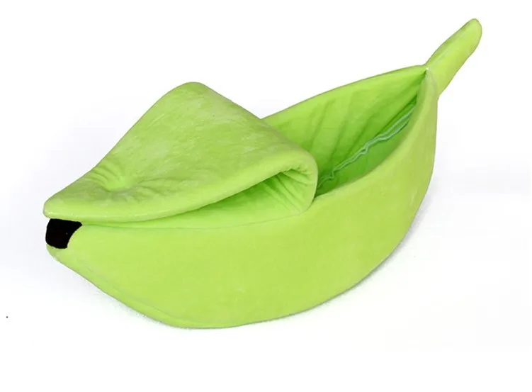 Green Новое поступление милый кот собака Pet покрывало съемный банан в форме теплый мягкий коралловый флис S/M/L/XL - Цвет: Green