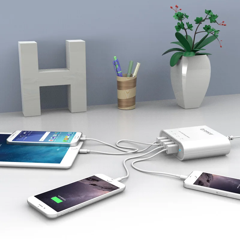 USB Мобильный телефон ORICO с 4 портами настольное зарядное устройство портативное