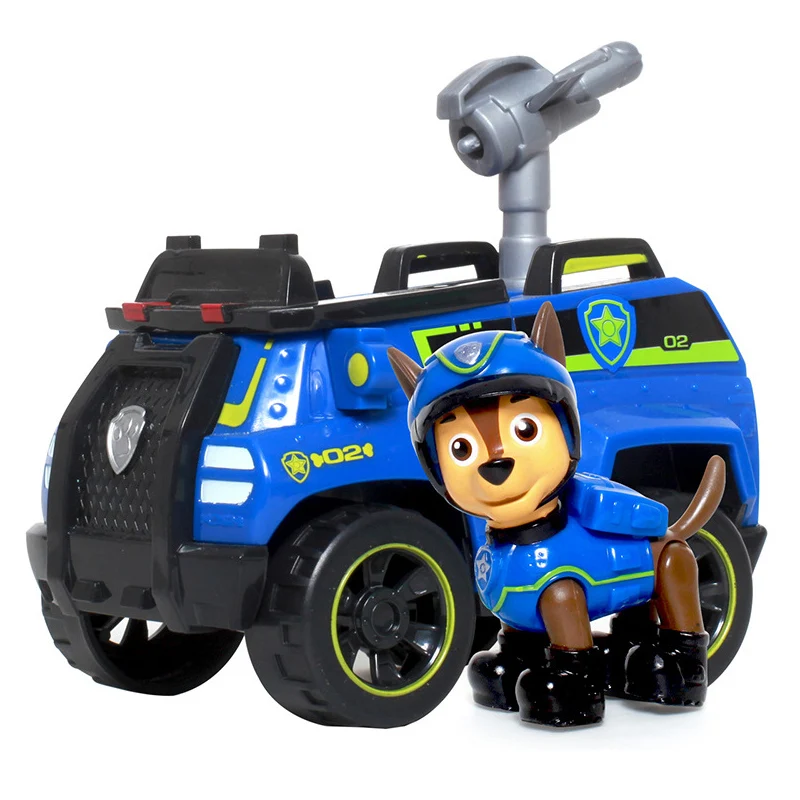 Paw Patrol собака Щенячий патруль автомобиль Patrulla фигурки Чейз Marshall Райдер литье под