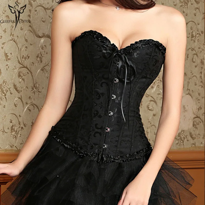 Женский корсет на завязках облегающий в готическом стиле пояс для похудения