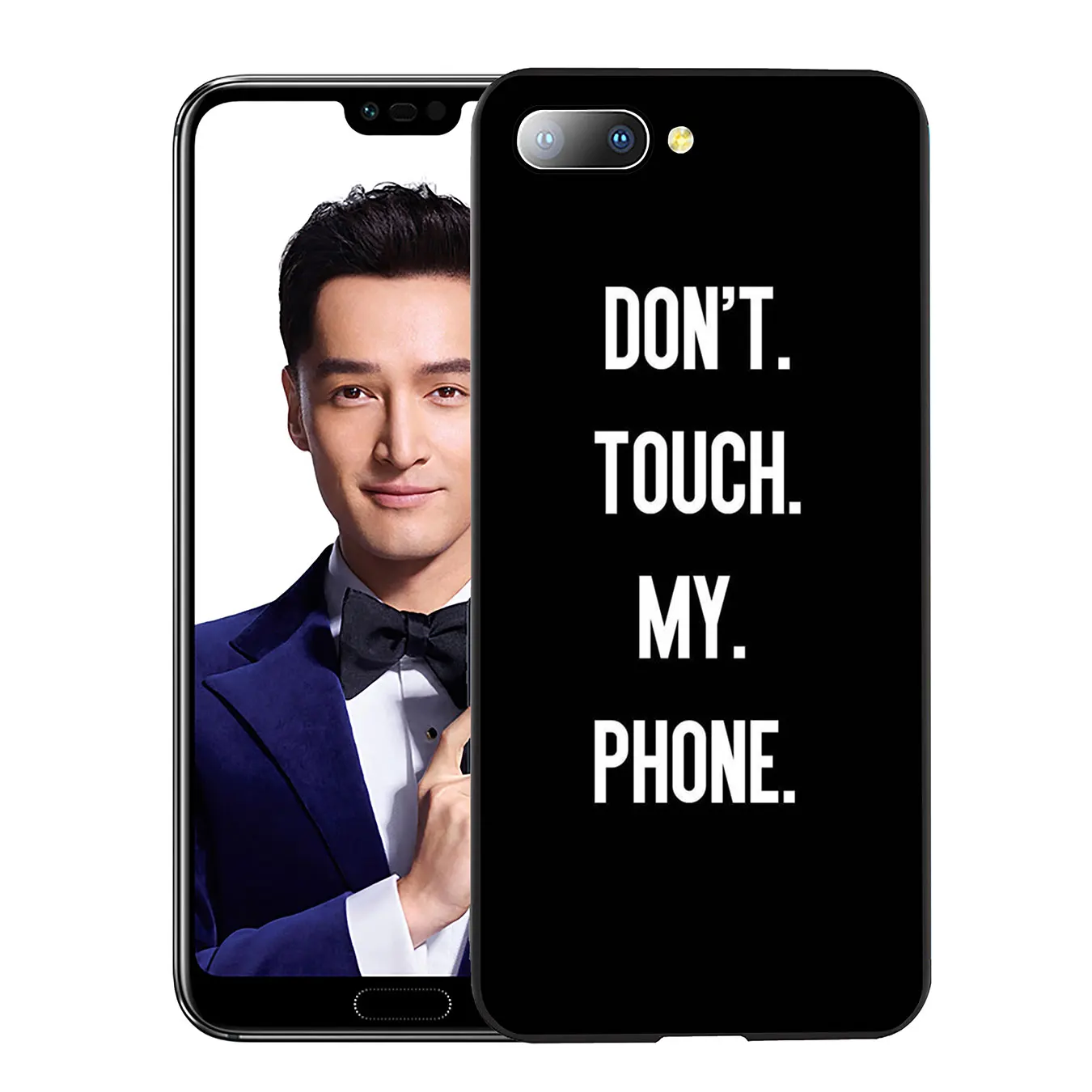 Мягкий силиконовый чехол YIMAOC don't touch для телефона Huawei Y9 Y7 Y6 Prime 2019 Honor 20 8C 8X 8 9 9X 10