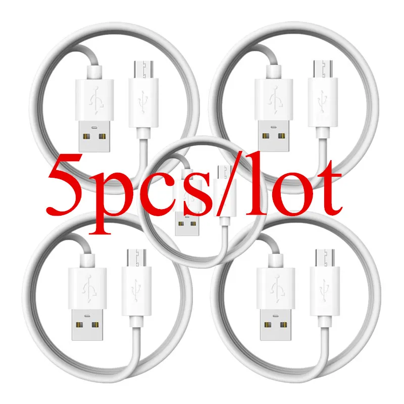 5pcs cable 10 шт. зарядный кабель Micro usb type C 8Pin USB C кабель для iPhone XR XS Max X Зарядное устройство USB кабель для samsung huawei Xiaomi LG Nokia - Цвет: 5pcs cable