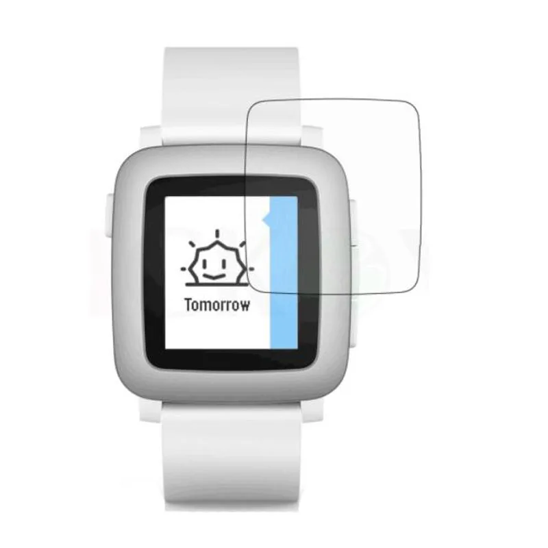 2 шт. мягкий TPU ультра прозрачная защитная пленка для Pebble Time сталь/Time Round Smart Watch