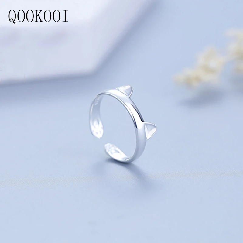 QOOKOO I модные милые кошачьи уши лапы коготь кольцо Открыть Регулируемая Bijoux