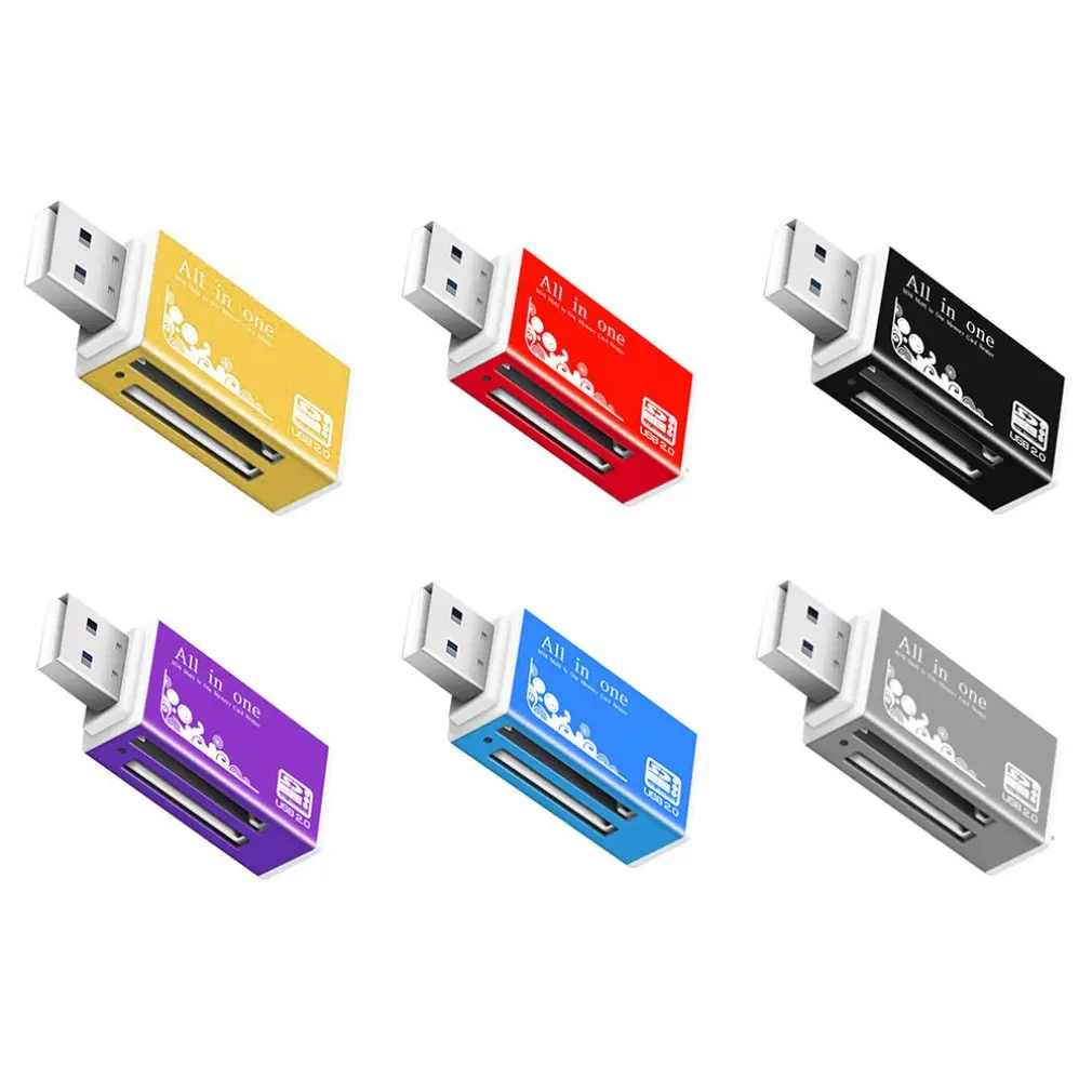4 в 1 Micro USB 2 0 кардридер usb адаптер для SD карты TF M2 MMC MS PRO DUO | Компьютеры и офис