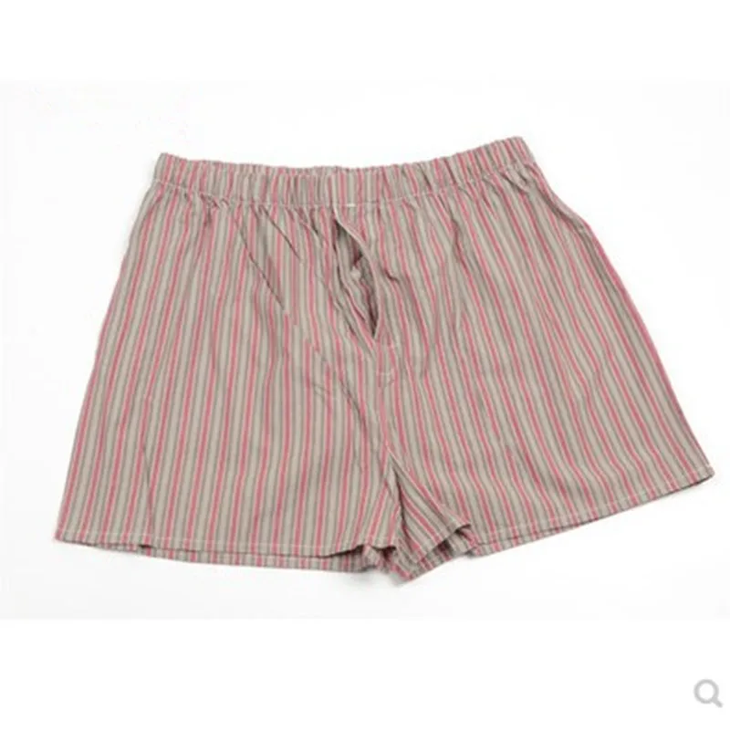 

Man's sleep shorts Cotton woven pants stripe Sleep Bottoms Men pants