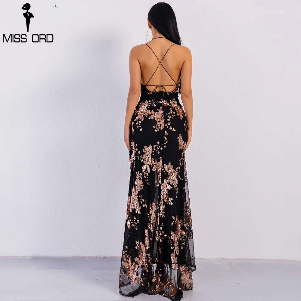 Missord 2021 сексуальное элегантное платье с открытыми плечами v-образным вырезом и