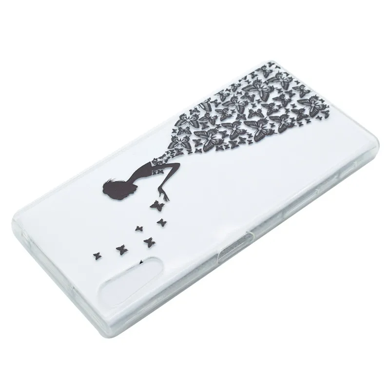 Для Sony Xperia XZ чехол 5 2 дюймов с цветочным рисунком и персонажами мультфильма