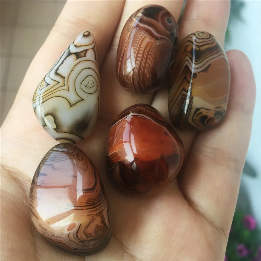 5 шт. натуральные камни и минералы sardonyx ладонный Агат лечебные кристаллы для