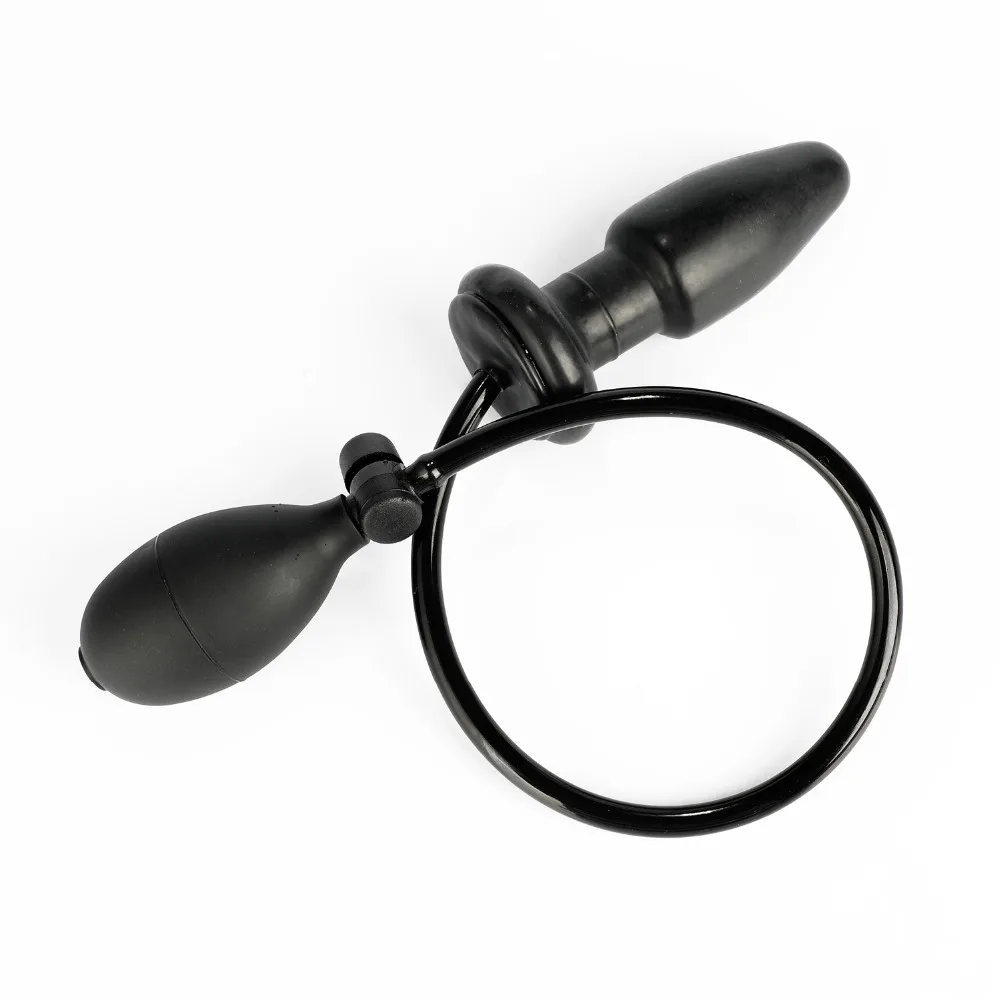 Inflatable Silicone Prostate Massager Anal Plug Dilator Expandable Butt Plugs Dildo Sex Toys For Women Men | Красота и здоровье