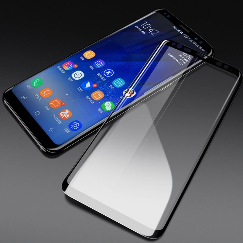 S8 Экран протектор Закаленное Стекло для samsung Galaxy Plus с уровнем твердости 9 H 3D